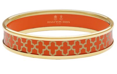 Halcyon Days 1cm Agama Orange Gold Medium Bangle PBAGA0710GM, 5056327814771