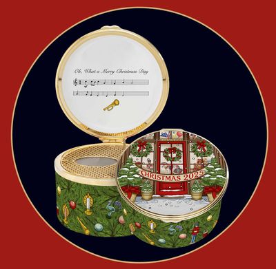 Halcyon Days 2025 Annual Christmas Musical Box The Wonder of Christmas ENCH250151MG, 5056327821953