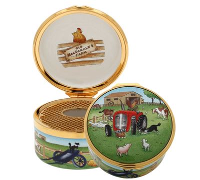 Halcyon Days Old MacDonald Musical Enamel Box ENOMC0133MG, 5060171112167