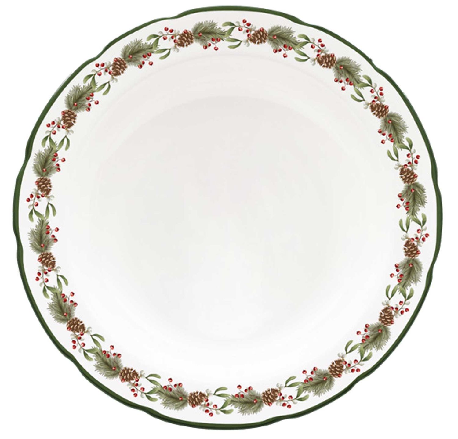 Halcyon Days Garland 10 Inch Scalloped Plate BCGAR09ADC, 5056327822097