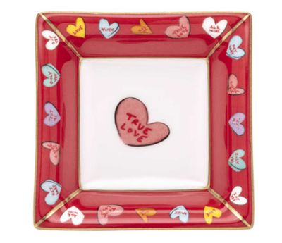 Halcyon Days True Love Red Square Tray BCTRL06STG, 5056327804208
