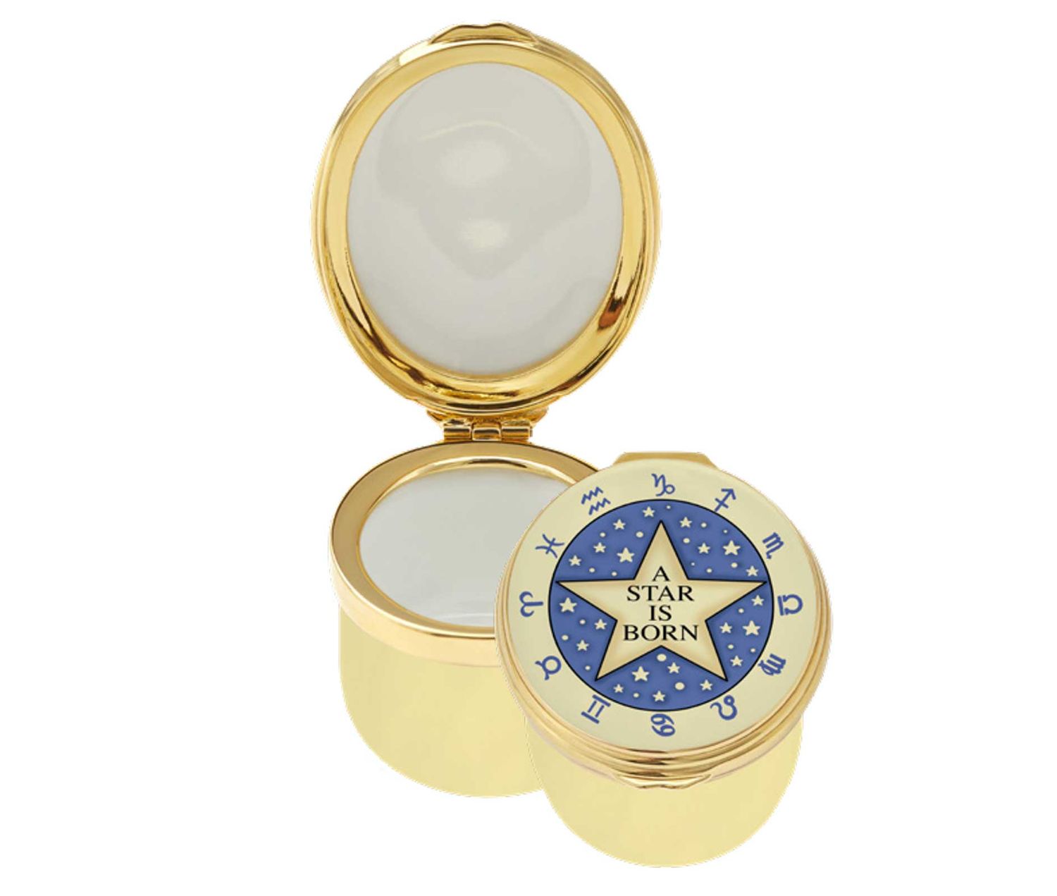 Halcyon Days A Star is Born Enamel Box ENSIB0846G, 5056327816577