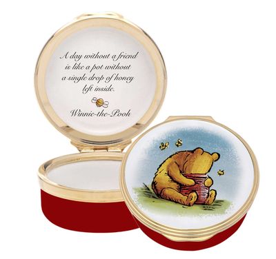 Halcyon Days Winnie the Pooh Pot Without Honey Enamel Box ENPWH0101G, 5056327820765