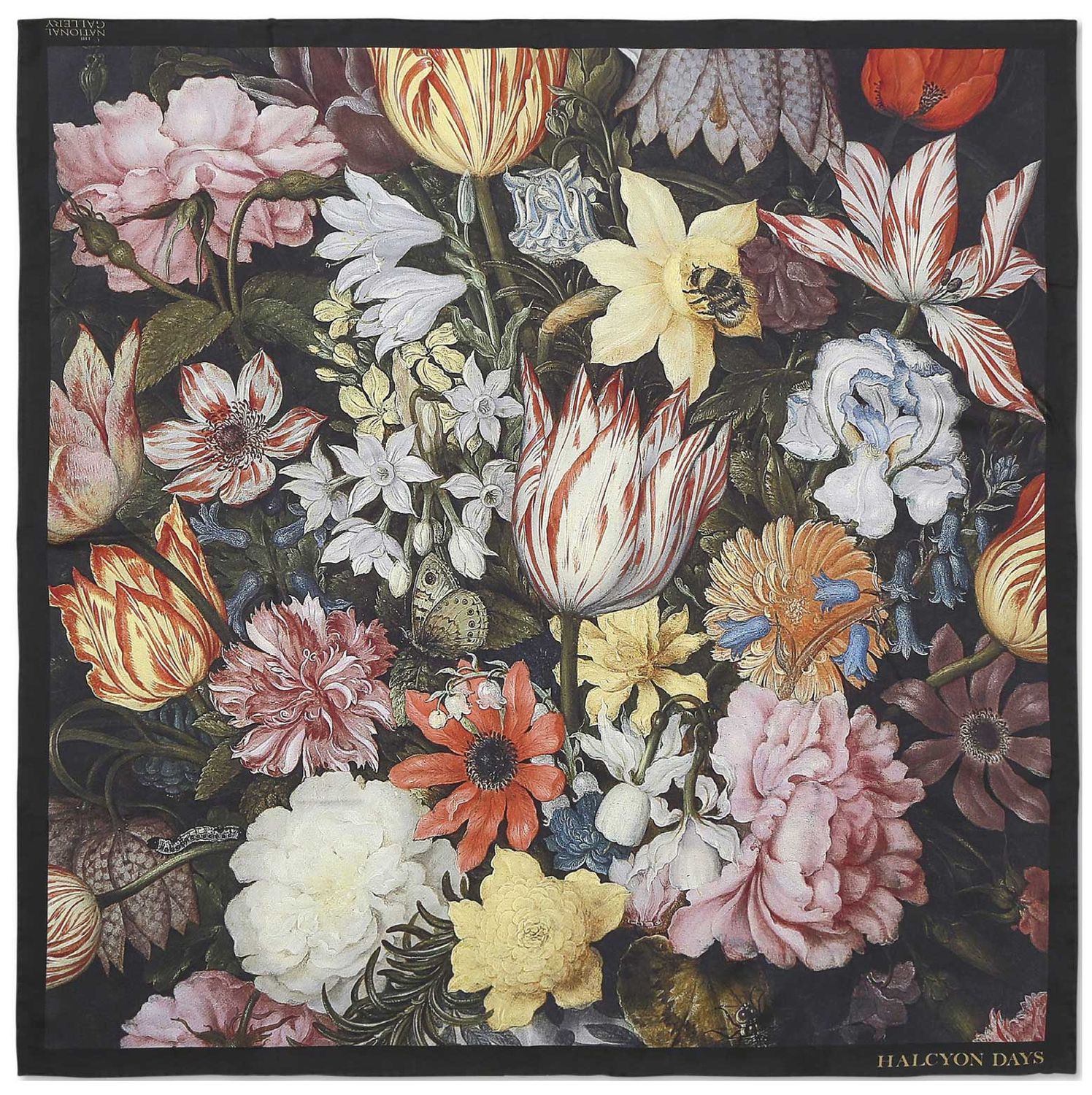 Halcyon Days NG Wan Li Vase 90 x 90cm 100% Silk Scarf SANWV01SS90, 5060171151562