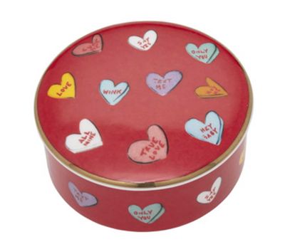 Halcyon Days True Love Red Round Trinket Box BCTRL06RBG, 5056327803119