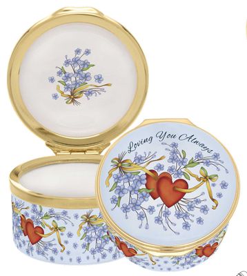 Halcyon Days Loving You Always Enamel Box ENLYA0101G, 5056327820772