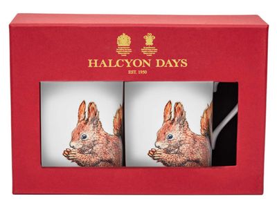Halcyon Days Woodland Wildlife Squirrel Mug Set of 2 BCWWS03MSN, 5056327822356