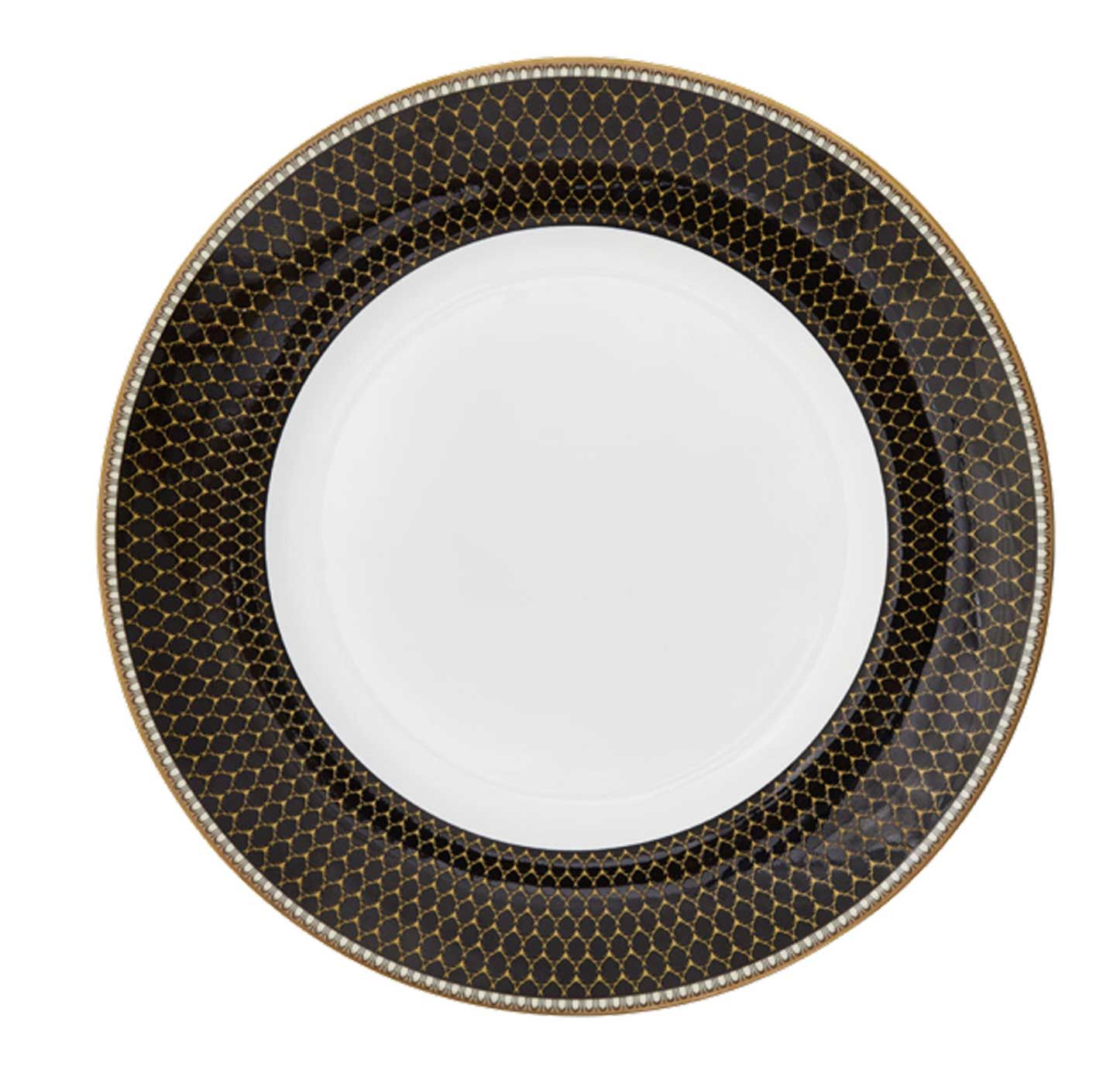 Halcyon Days Antler Trellis Black Gold 10 Inch Dinner Plate BCGAT02DPG, 5060171158486
