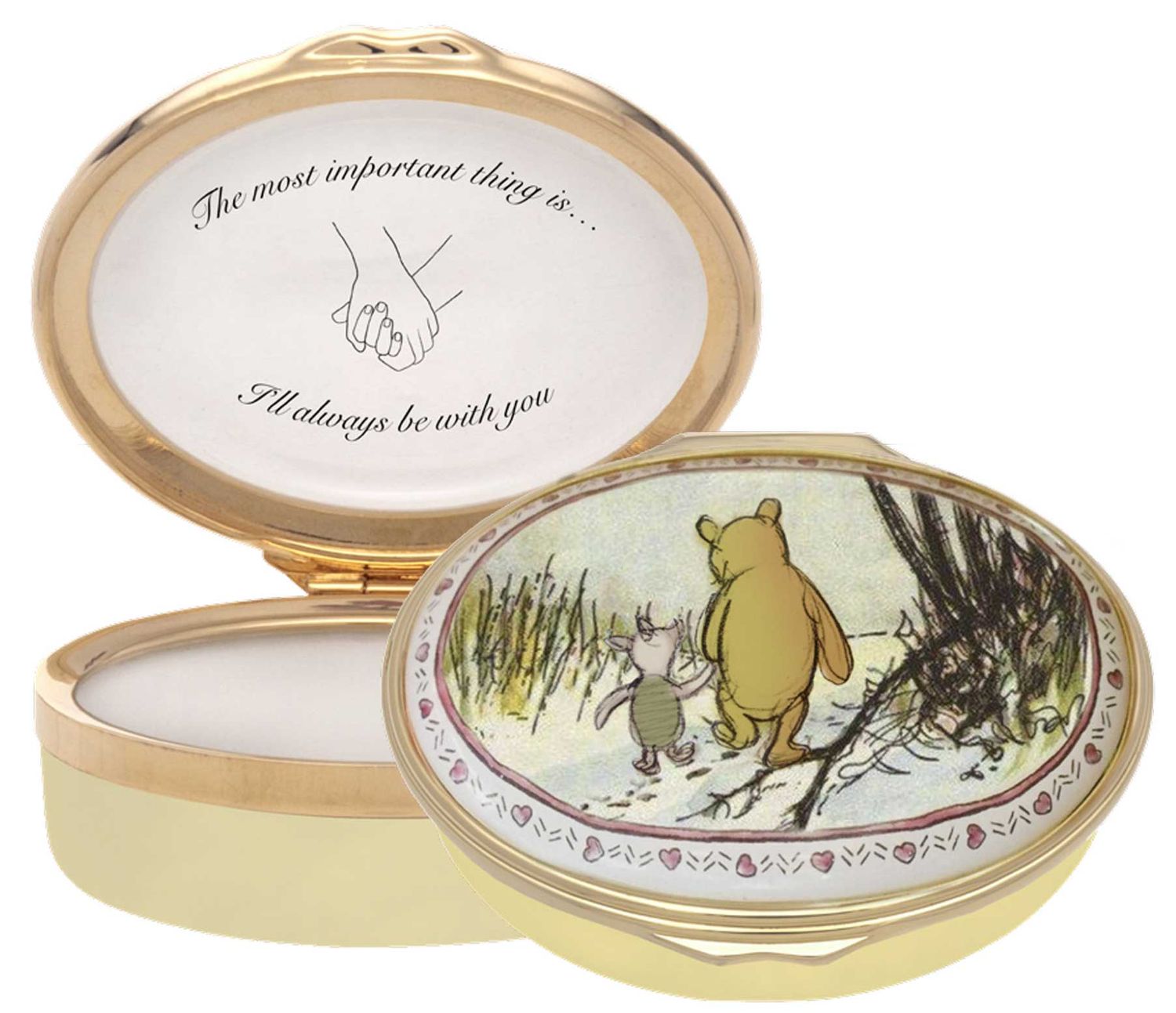 Halcyon Days The Most Important Thing Is Enamel Box ENWTP0802G, 5056327816584