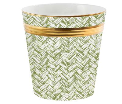 Halcyon Days NC Basket Weave Green Cahepot L/S BCNCB09PLC, 5056327821229