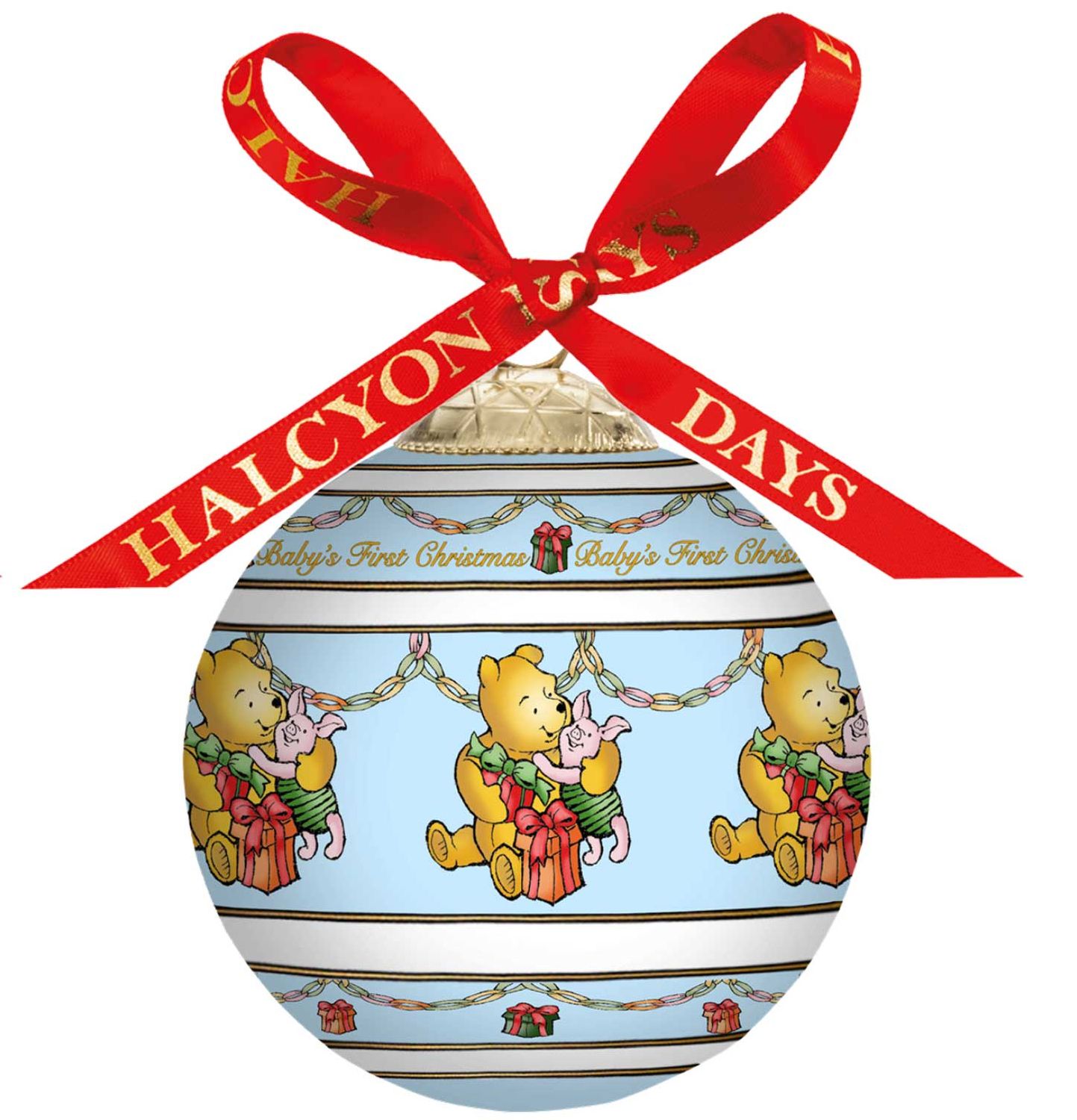 Halcyon Days Baby�s First Christmas 3 Inch Bauble Ornament BCWBC10XBN, 5056327822264