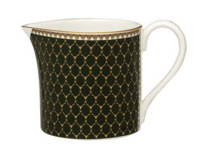 Halcyon Days Antler Trellis Dark Green Gold Creamer BCGAT09CJG, 5056327817659