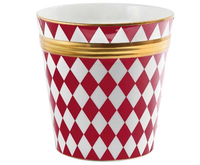 Halcyon Days Parterre Red Cache Pot L/S BCPAR06PLG, 5060171109761