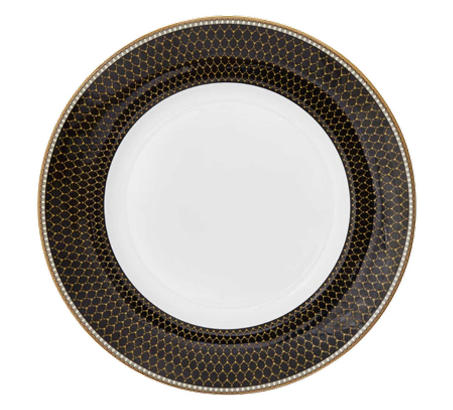 Halcyon Days Antler Trellis Black Gold 6 Inch Plate BCGAT026PG, 5060171158479
