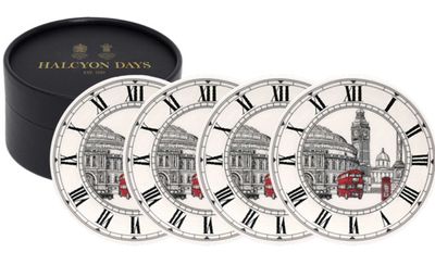 Halcyon Days The London Icons Coaster Set of 4 BCLON03SCN, 5060171101116
