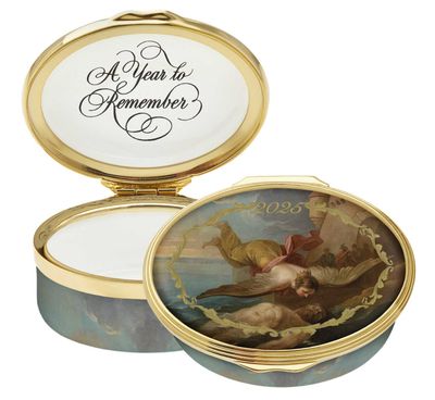 Halcyon Days 2025 Annual Year Box Enamel Box ENYB250102G, 5056327819349