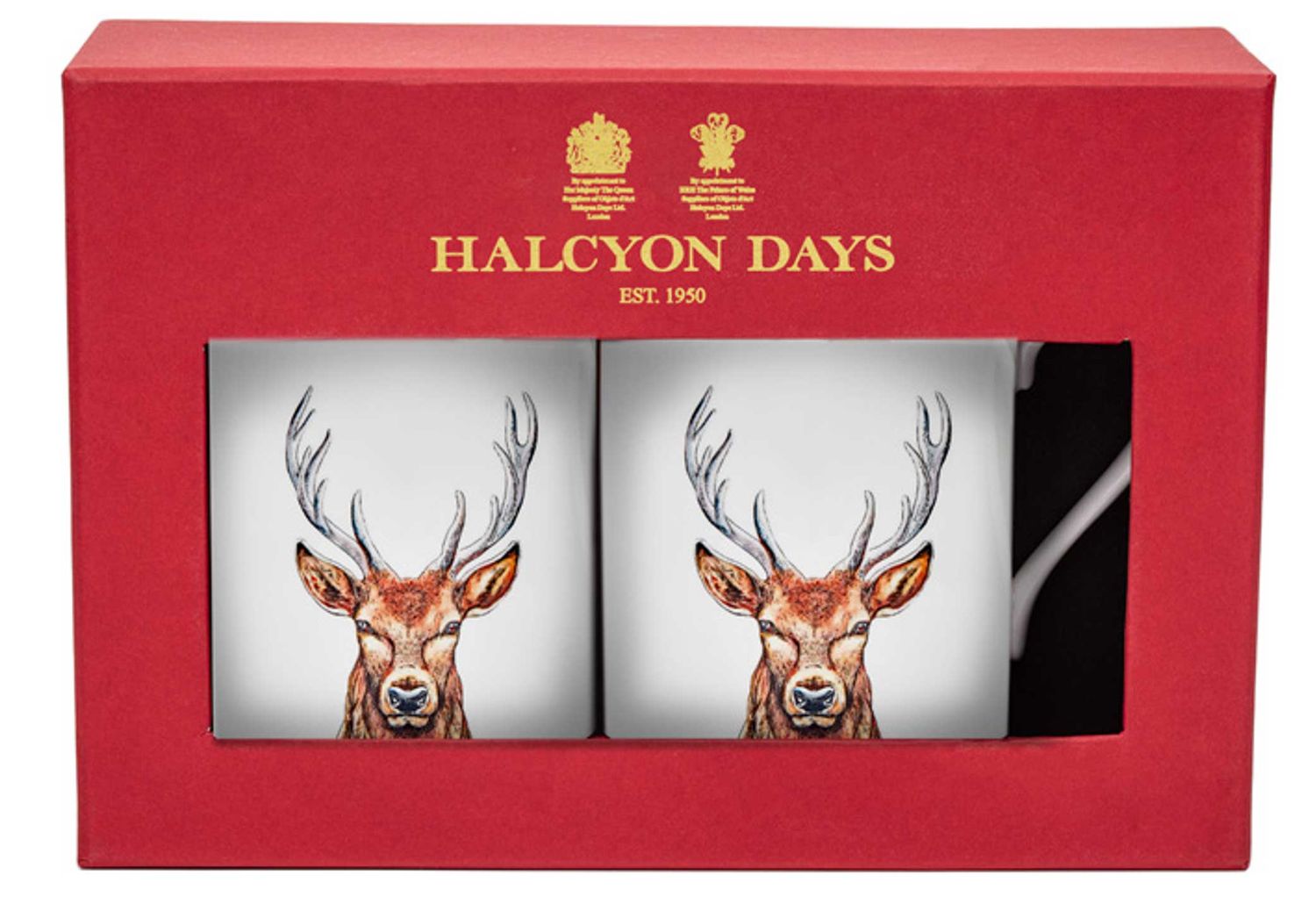 Halcyon Days Woodland Wildlife Stag Mug Set of 2 BCWST03MSN, 5056327822325