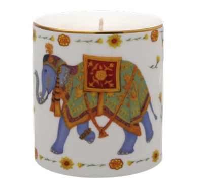 Halcyon Days Ceremonial Indian Elephant White Jasmine Candle BCCIE03CAG, 5060171152750