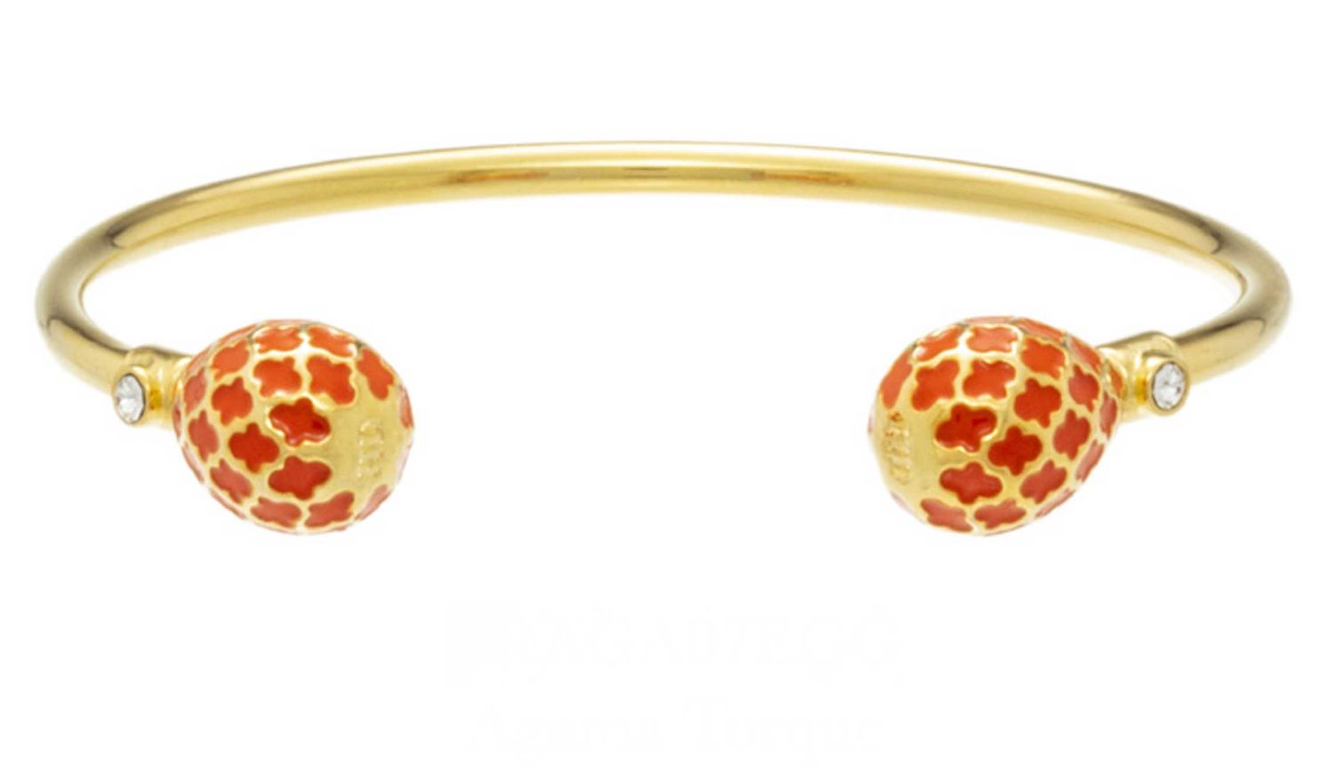 Halcyon Days Agama Orange Gold Torque Bangle BRAGA07EGG, 5056327819875