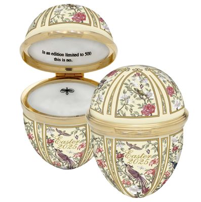 Halcyon Days 2025 Annual Easter Egg Enamel Box ENEG250108G, 5056327820826