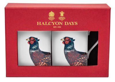 Halcyon Days Woodland Wildlife Pheasant Mug Set of 2 BCWWP03MSN, 5056327822332