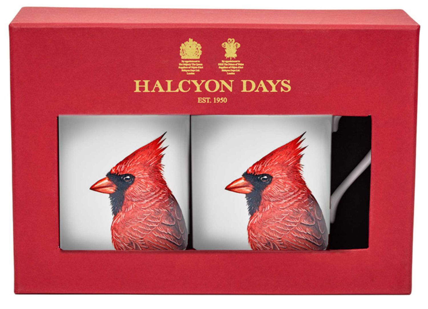 Halcyon Days Woodland Wildlife Red Cardinal Mug Set of 2 BCWWC03MSN, 5056327822318