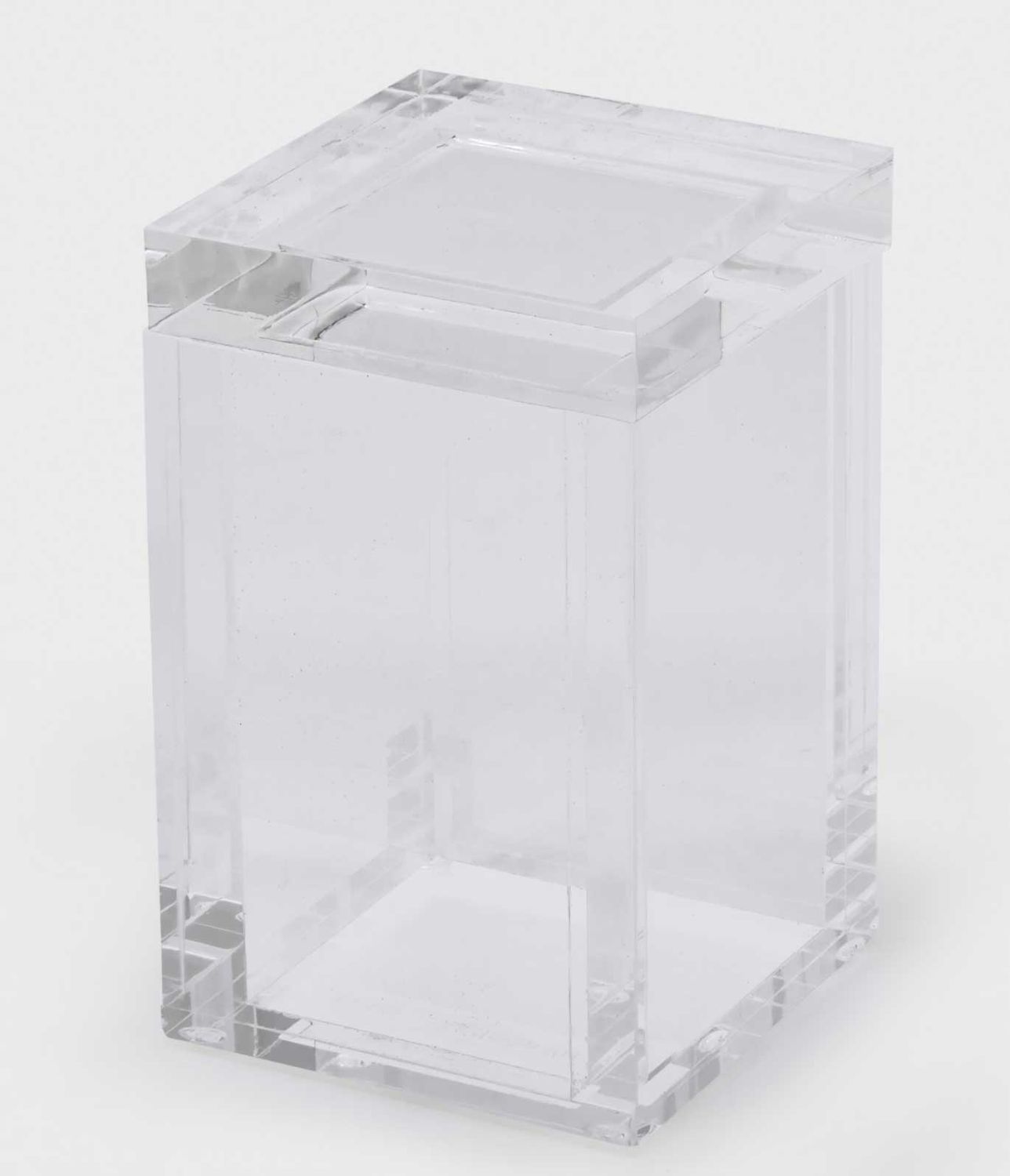 Tizo Acrylic Canister Box with Lid Clear 2.75 x 2.75 x 4.5 Inch HA306CLBX