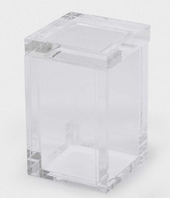 Tizo Acrylic Canister Box with Lid Clear 2.75 x 2.75 x 4.5 Inch HA306CLBX
