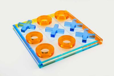 Tizo Acrylic Tic Tac Toe Set Multi Color HA116MCXO