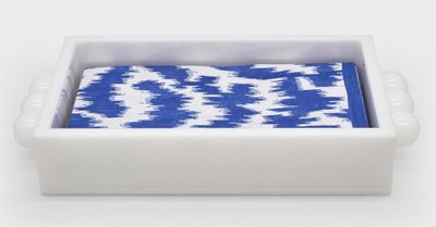Tizo Acrylic Towel Napkin Holders with Bubbles White HA292WHNP