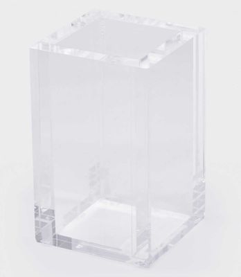 Tizo Acrylic Tooth Brush Cup Clear 2.75 x 2.75 x 4.5 Inch HA303CLBH