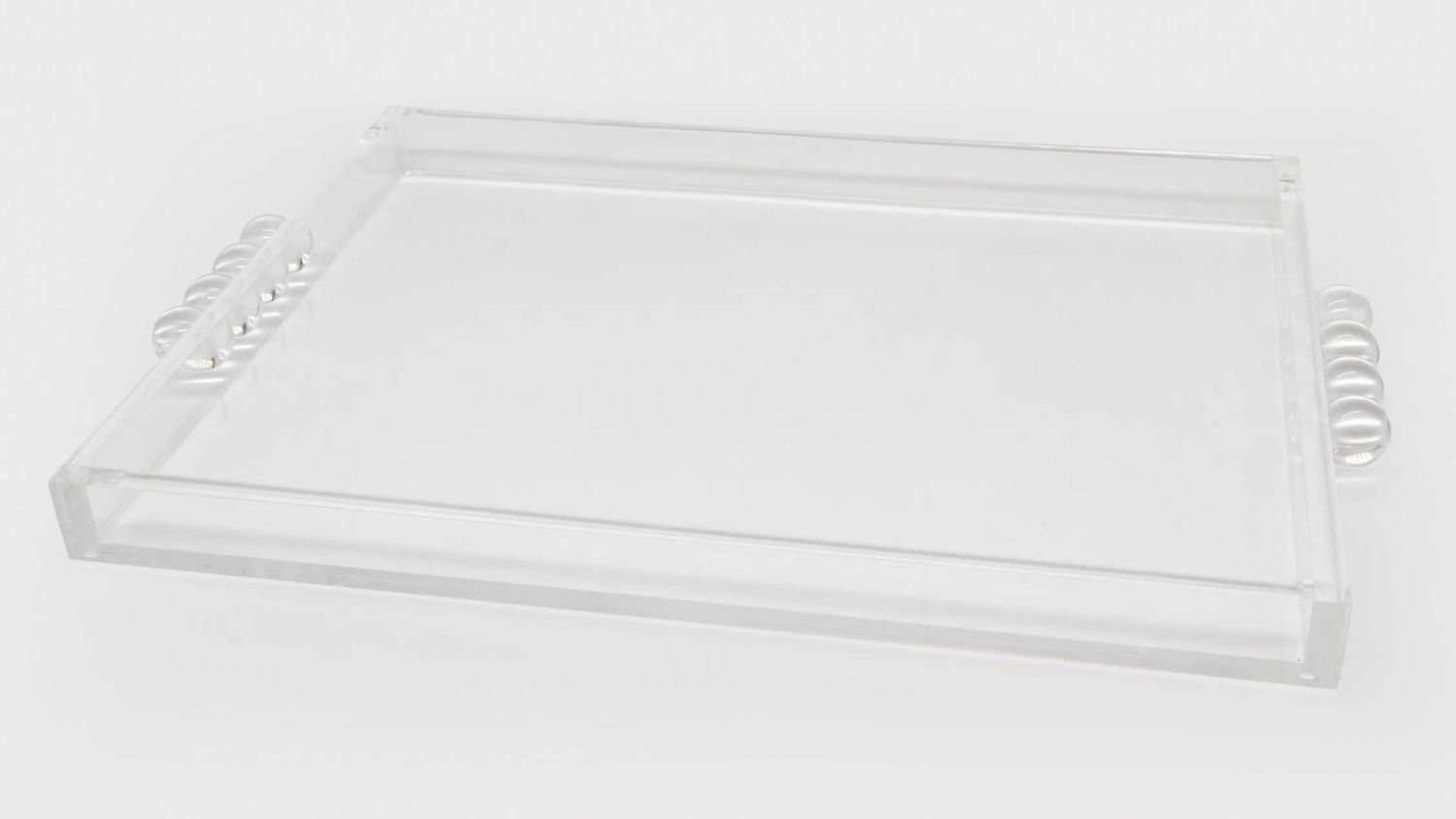 Tizo Acrylic Tray with Bubble Handles Clear 12 x 16 Inch HA226CLTY