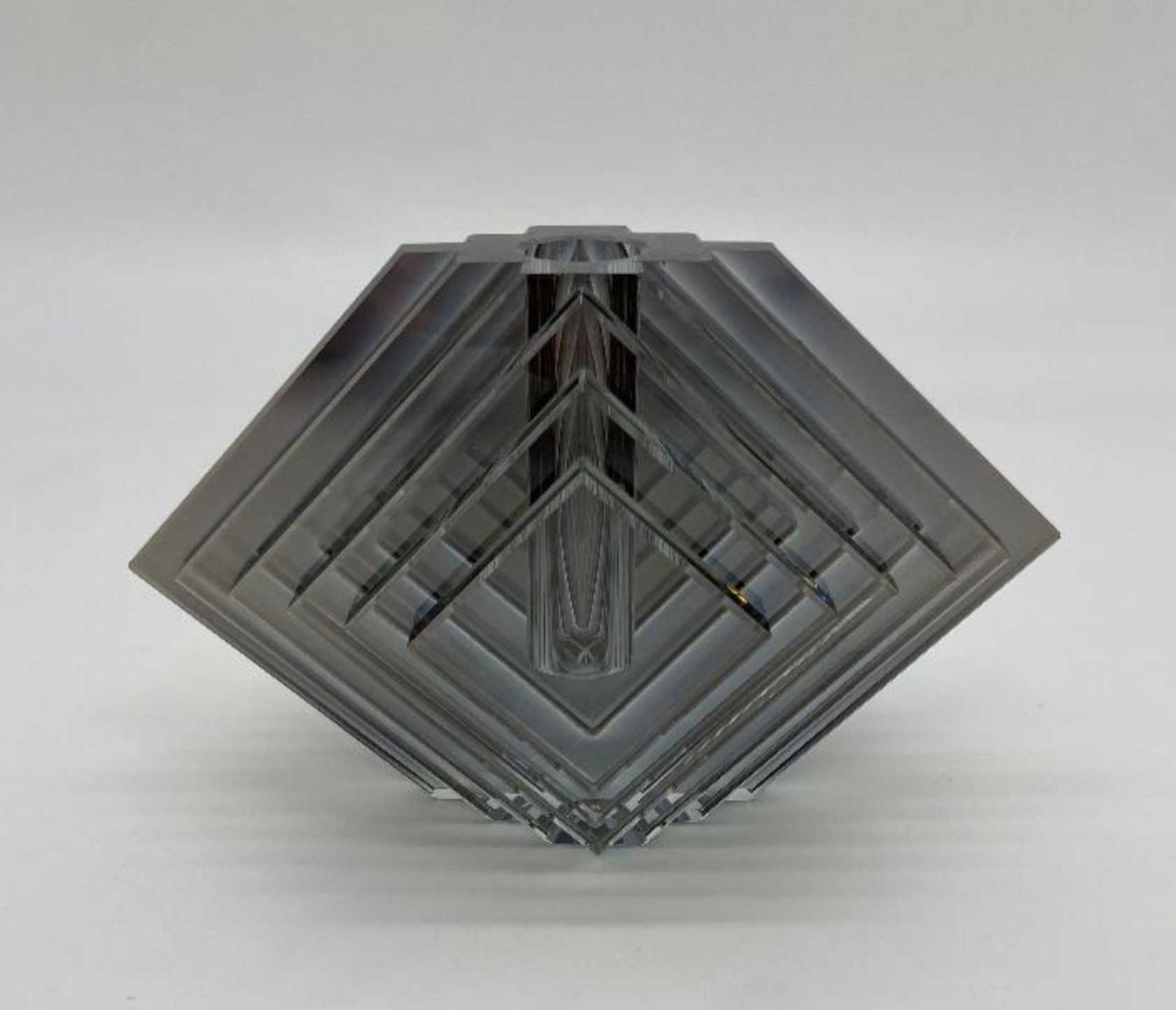 Tizo Crystal Glass Vase Smoke Small Deco PH570VSSM