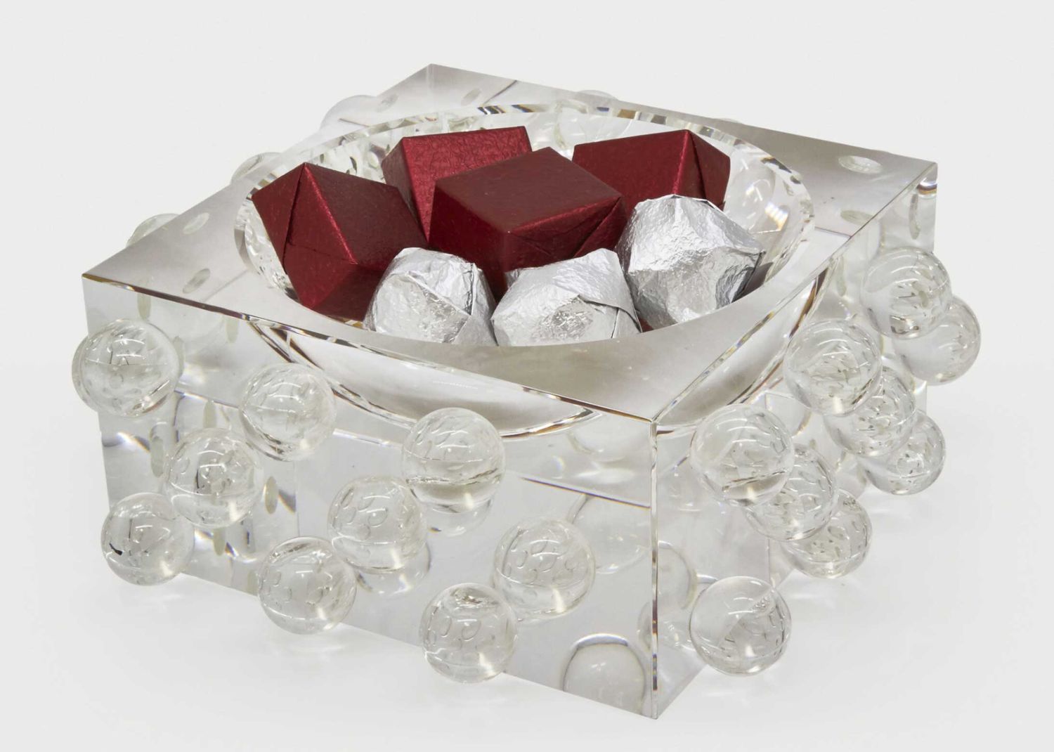 Tizo Crystal Glass Bowl Scattered Balls PH584BW/S
