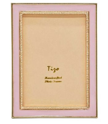 Tizo Enameled Gold Picture Frame Pink 2 x 3 Inch RS335PK23