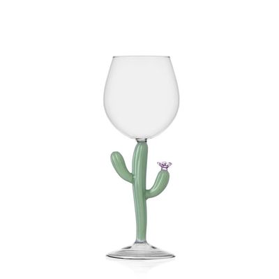 Ichendorf Desert Plants Stemmed Glass Cactus matte Green 9.5 oz IC354.318, 790955304925, 8032397065…