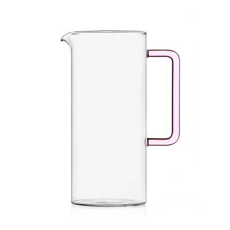 Ichendorf Tube Clear Jug Pink Handle 40.6 oz IC359.558, 790955315334, 8032397067726