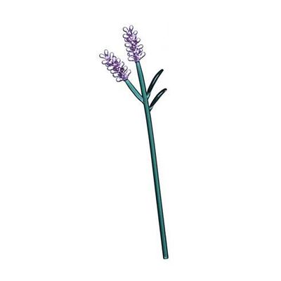 Ichendorf Botanica Glass Flower Lilac Lavender 13.8 Inch IC354.086, 790955314498, 8032397067719