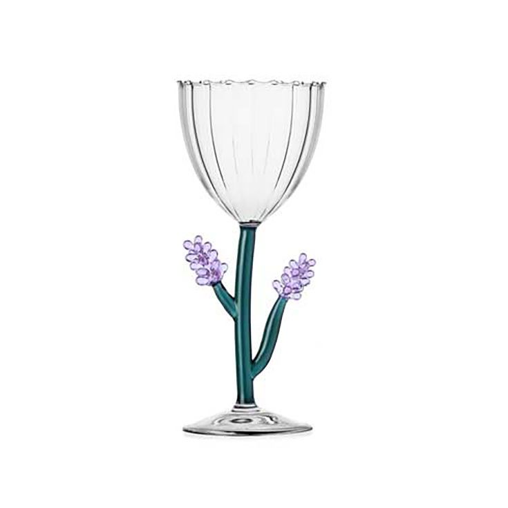 Ichendorf Botanica Stemmed Glass Lavender 9.5 oz IC354.276, 790955304826, 8032397065524