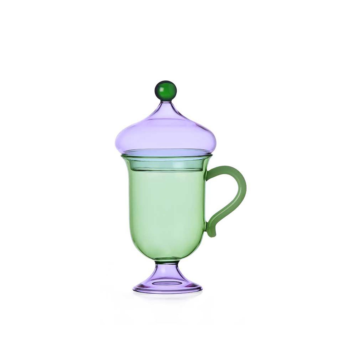Ichendorf Sogni D&#39;Oriente Green Mug with Lilac Lid IC354.409, 790955315242, 8032397067764