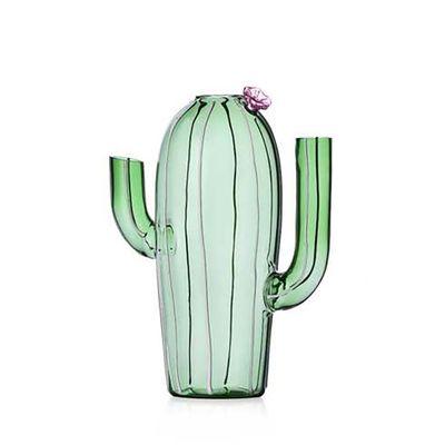 Ichendorf Desert Plants Jug Green Cactus Pink Flower 9.5 Inch IC352.249, 790955314641, 8032397067610