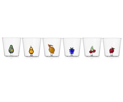 Ichendorf Fruits &amp; Flowers Set 6 Piece Tumbler Assorted 11.8 oz IC997.127, 790955196797, 8032397064…