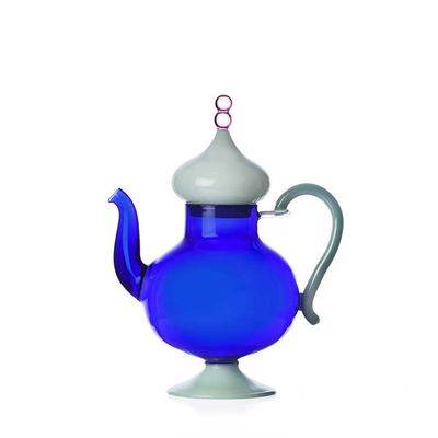 Ichendorf Sogni D&#39;Oriente Blue Teapot Green Matte Lid IC354.414, 790955315297, 8032397068266