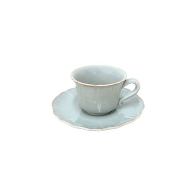 Costa Nova Alentejo Turquoise Tea Cup and Saucer, TCS01-TRQ, 5606739930585