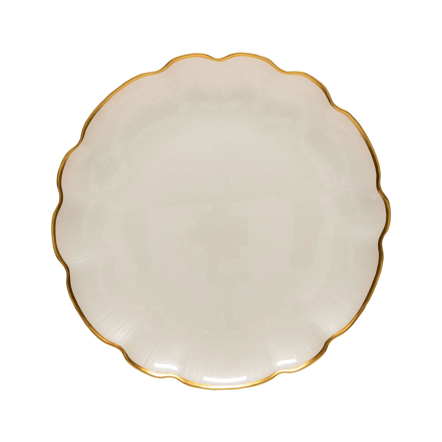 Casafina Francesca Gold Glass Charger Plate with Gold Rim, CFV0115-GLD, 840289012352