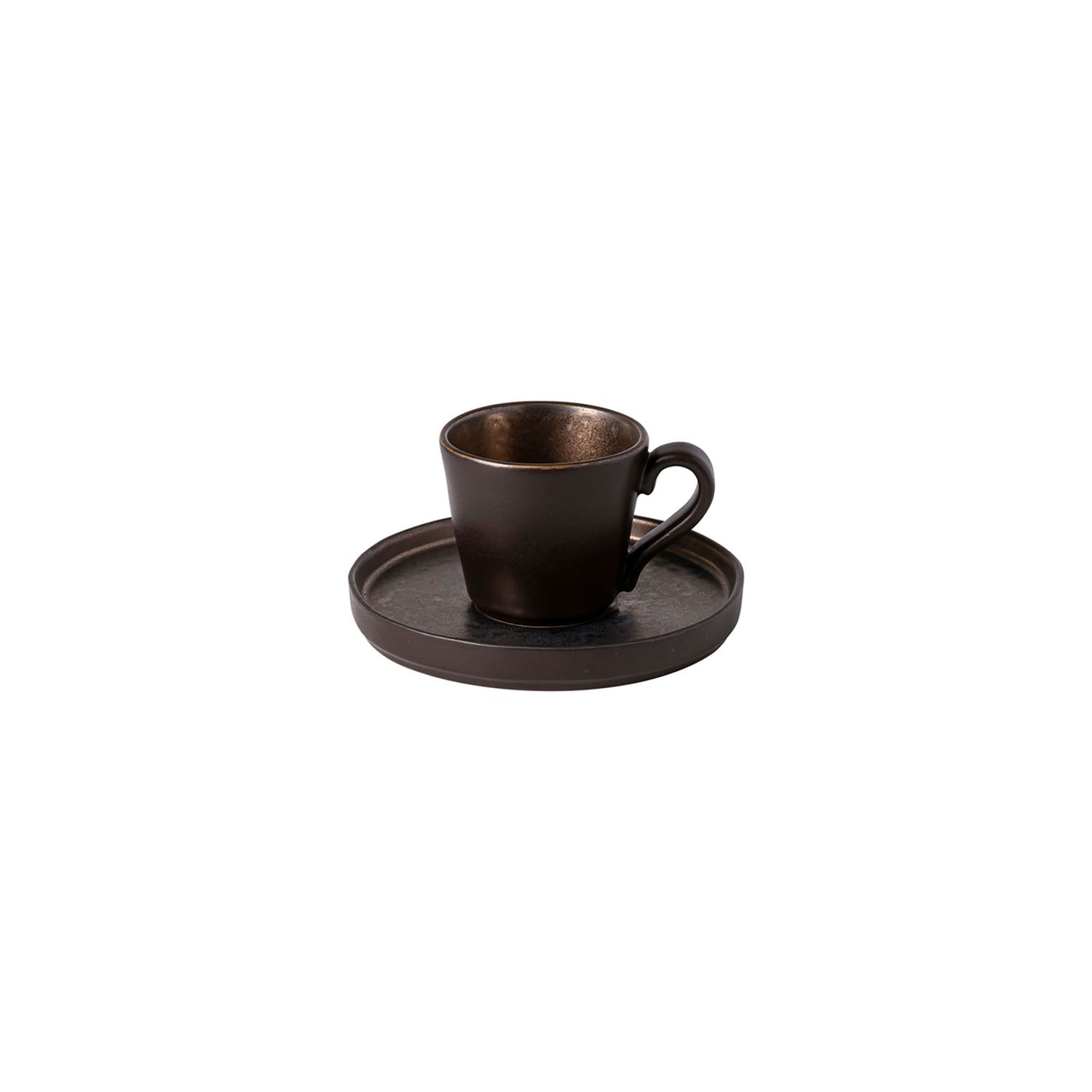 Costa Nova Lagoa Metal Coffee Cup and Saucer, LOCS03-MTL, 5606739952723