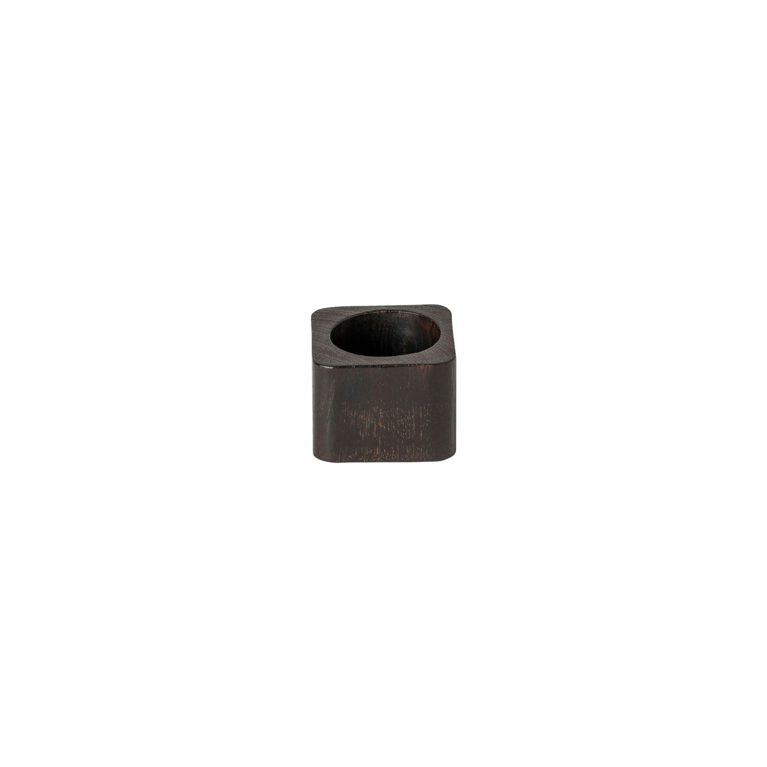 Costa Nova Napkin Ring Collection Dark wood Set 4 Napkin Rings Square, O30328-DRK, 5606739969455