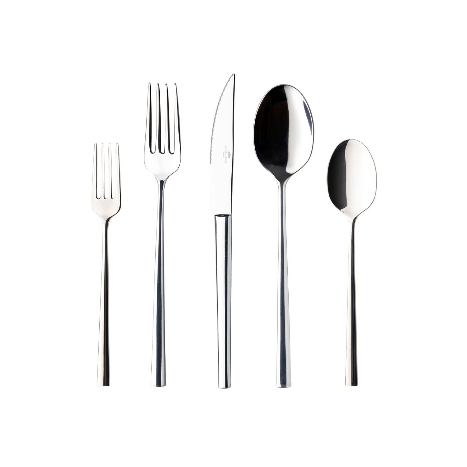 Costa Nova Vela Polished Flatware 5 Piece Place Setting, C20786-POL, 5606739974398