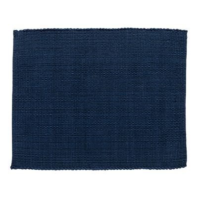 Casafina Table Linens - Joana Blue Placemat 100% Recycled Cotton, CFT0104-BLU, 840289051412