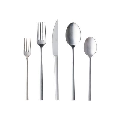 Costa Nova Vela Brushed Flatware 5 Piece Place Setting, C20784-BRS, 5606739974374